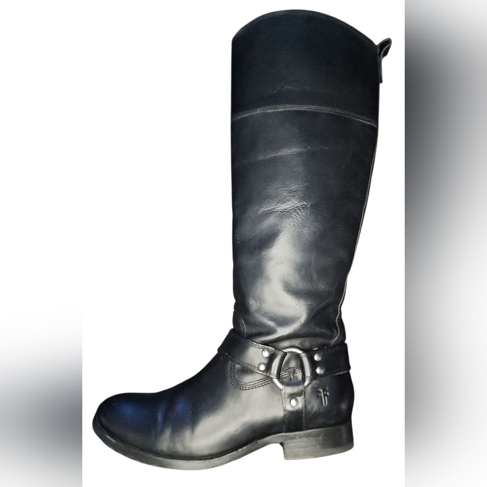 Frye Melissa Harness Boots, Womens 7 Extended Calf - Picture 2 of 15